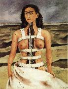 Frida Kahlo Cracked Spine oil on canvas